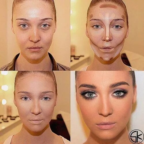 Процедура макияжа Several Important Tips On How To Contour For Real Life Contour makeup, Contour m