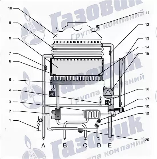 Протерм гепард котел газовый схема электрическая принципиальная Protherm Гепард - настенный газовый котел подобрать, купить