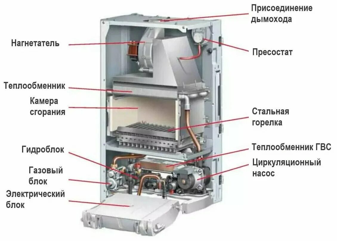 Протерм гепард котел подключение Настенный газовый котел PROTHERM Рысь HK 11, двухконтурный (закрытая камера) - к