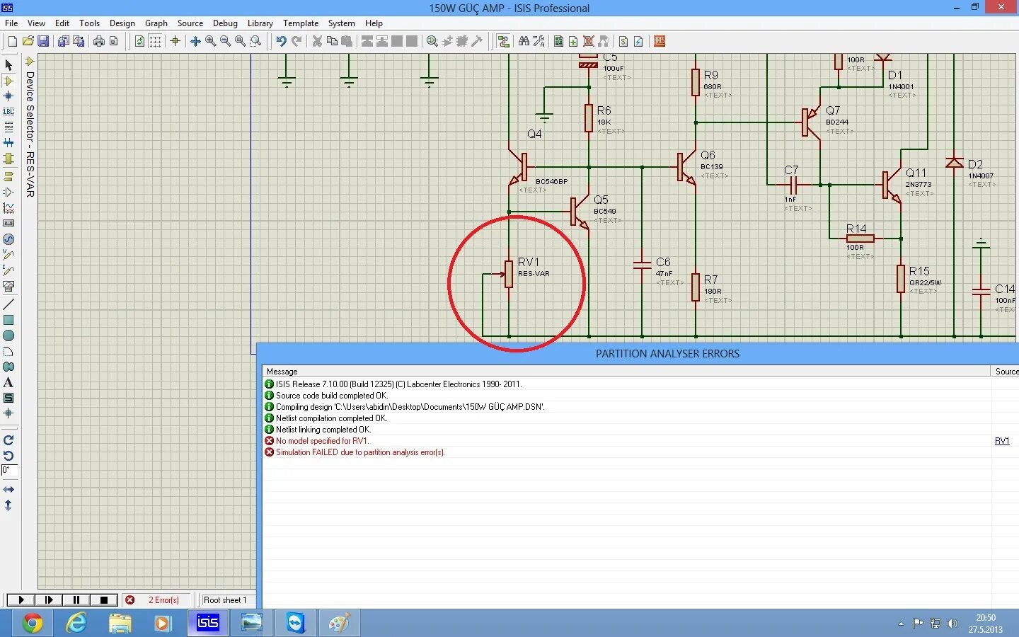 Протеус программа для электрических схем ISIS Proteus & ARES Eleman Hatası DonanımHaber Forum