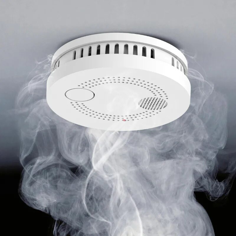 Противопожарный датчик фото Wifi Smoke Detector/Sensor and App Notification Alerts,No Hub Required,Plug And 