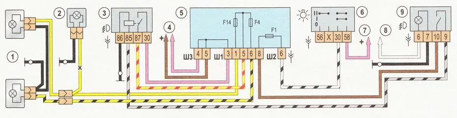 Противотуманные фары ваз 2112 схема Подключение туманок ваз 2110 LkbAuto.ru
