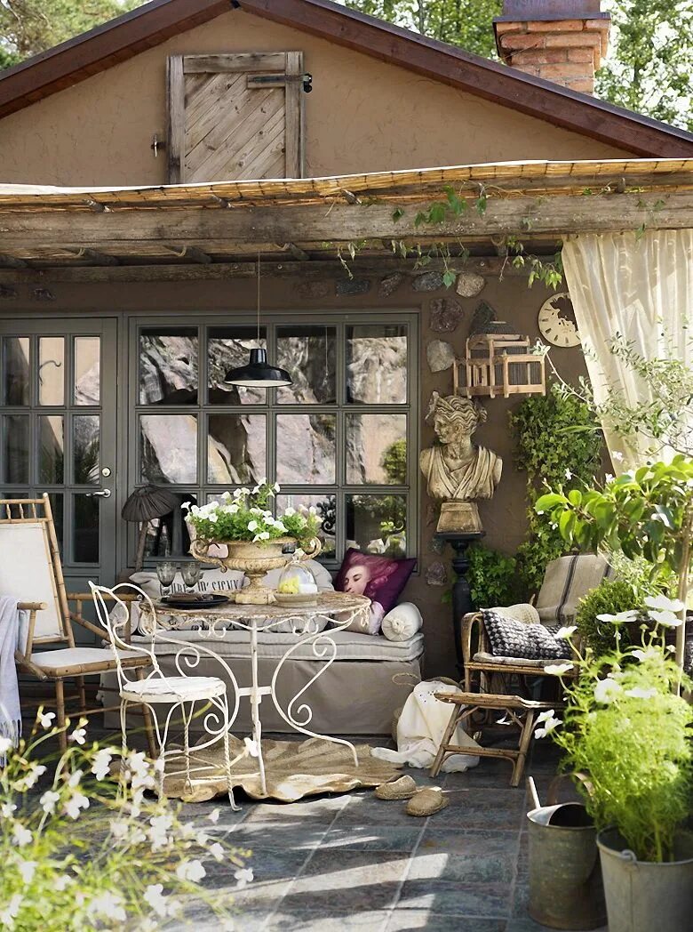 Прованс дача фото Детали: Дом в Швеции Provence style, Decor, Outdoor rooms