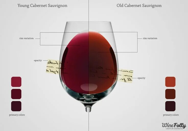 Проверить вино по фото Learn The Secrets of Each Red Wine Color Wine Folly Wine, Wine folly, Red wine