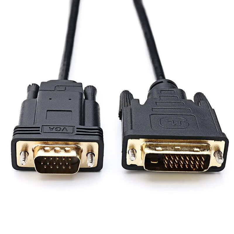 Провод для подключения 2 монитора Cabledeconn 2M DVI 24 + 1 DVI-D Male-VGA Male-адаптер-кабель для ПК, DVD-монитор