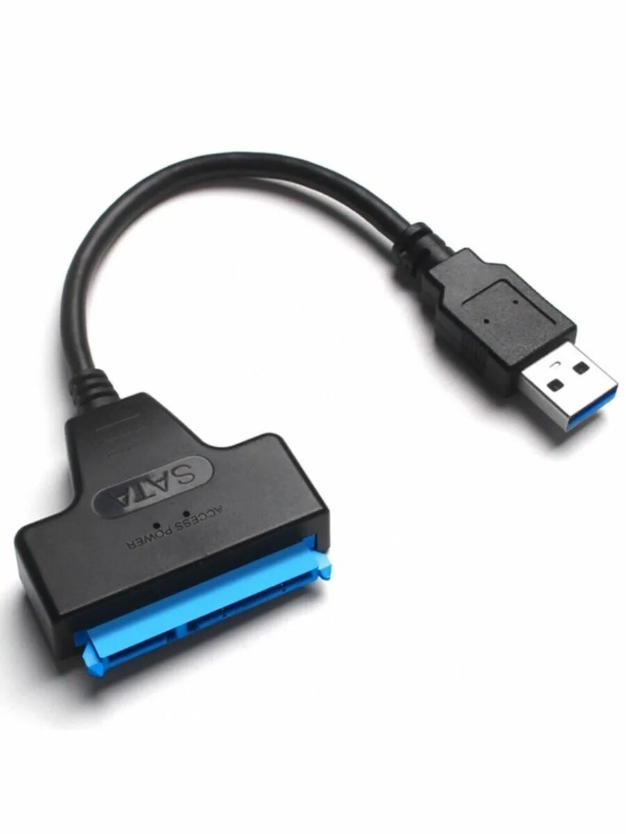 Провод для подключения диска через usb Кабель переходник адаптер с SATA на USB 3.0 (HDD, SSD) 133206850 купить за 288 ₽