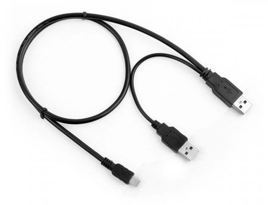 Провод для подключения диска через usb 60cm 5-Pin Mini B USB Cable for External HDDs