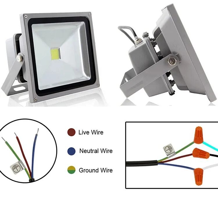 Провод для подключения прожектора Светодиодный прожектор как подключить провода: найдено 76 картинок