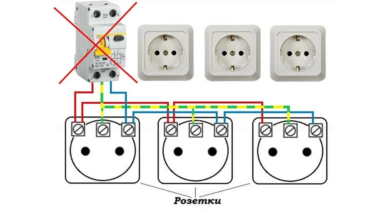 Провод для подключения розетки 220 Подключение блока розеток