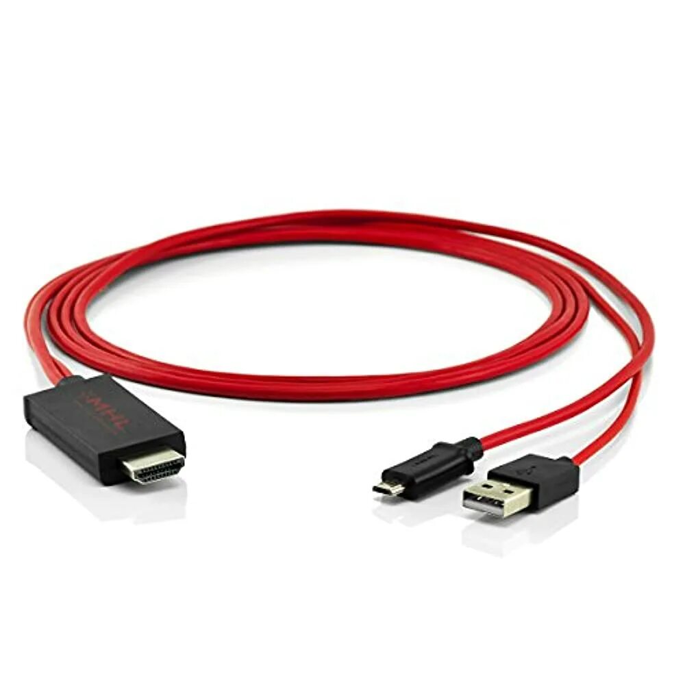 Провод для подключения телефона к телевизору Купить hdmi кабели MidGard 5-Pin MHL HDMI Adapter USB Kabel Konverter HDTV HD TV