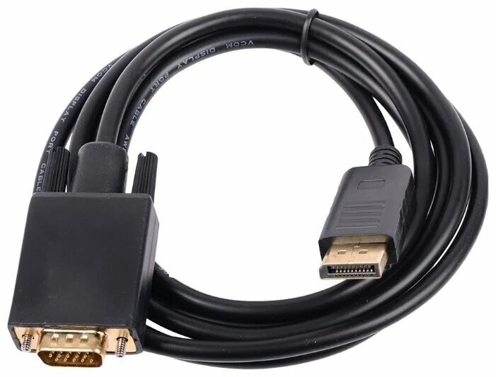 Провод для подключения второго монитора Кабель VCOM DisplayPort - VGA(CG607) 1.8 м черный купить в Нижнем Новгороде по н