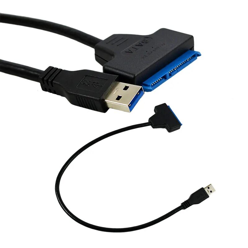 Провод для подключения жесткого диска через usb Супер Скорость USB 3.0 на SATA 22 Булавки 2.5 дюймов жесткий диск драйвер SSD