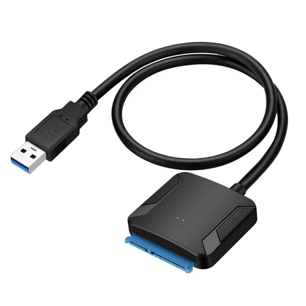 Провод для подключения жесткого к ноутбуку SATA до USB 3.0, преобразователь адаптера жесткого диска SATA III для 3,5 / 2,5-