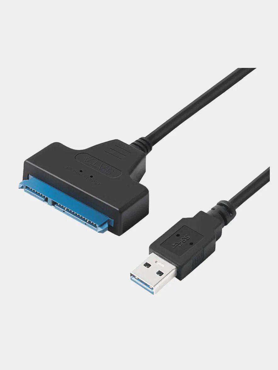 Провод для подключения жесткого к ноутбуку Кабель-переходник SATA-USB для подключения жестких дисков 2.5 и SSD к ноутбуку к