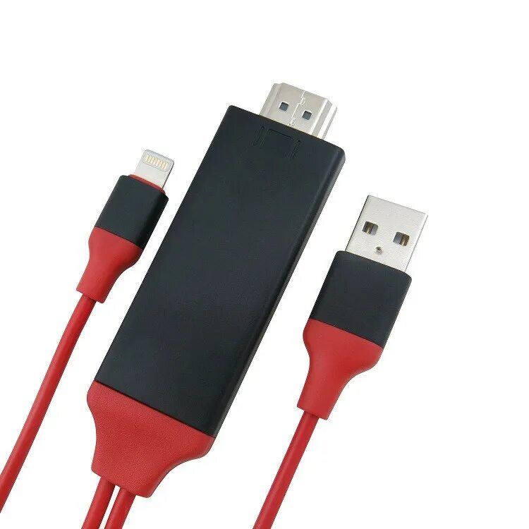 Провод подключения айфон к телевизору Переходник-адаптер Lightning HDTV cable Plug And Play