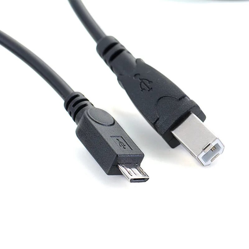 Провод подключения к принтеру телефон Кабель Кабель Micro USB - USB 2.0 Type B, 1 м - купить по низкой цене в интернет