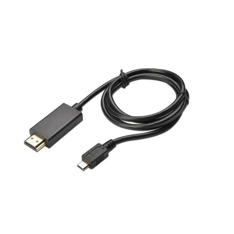 Провод подключения смартфона к телевизору Cable Assmann AK-300307-010-S (Micro USB - HDMI ; 1 m; black color) - Кабели - P