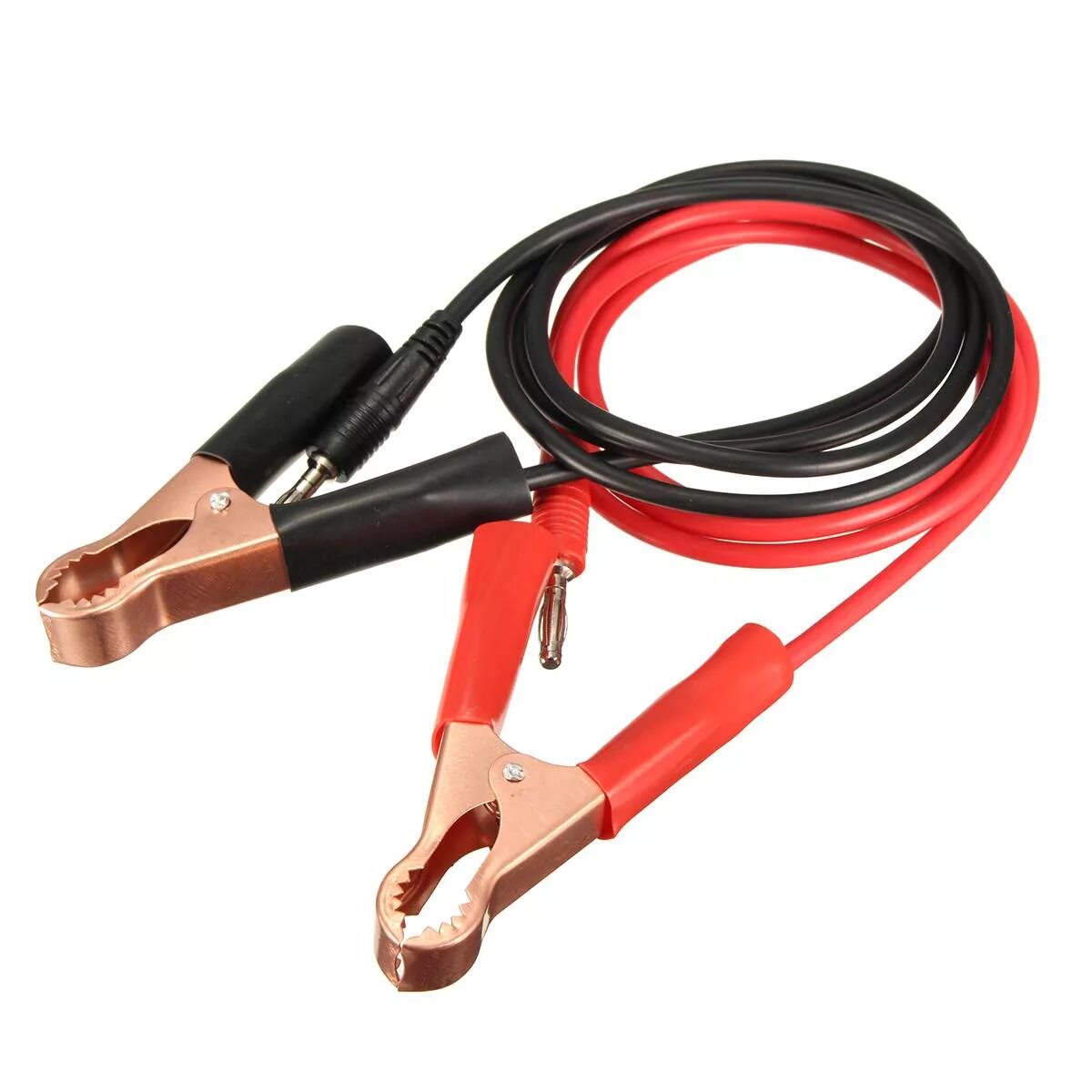 Провод с крокодилами для подключения к акб 2Pcs 100CM 15A Alligator Clips Clamp Banana Plug Connectors to 80mm Car Battery 