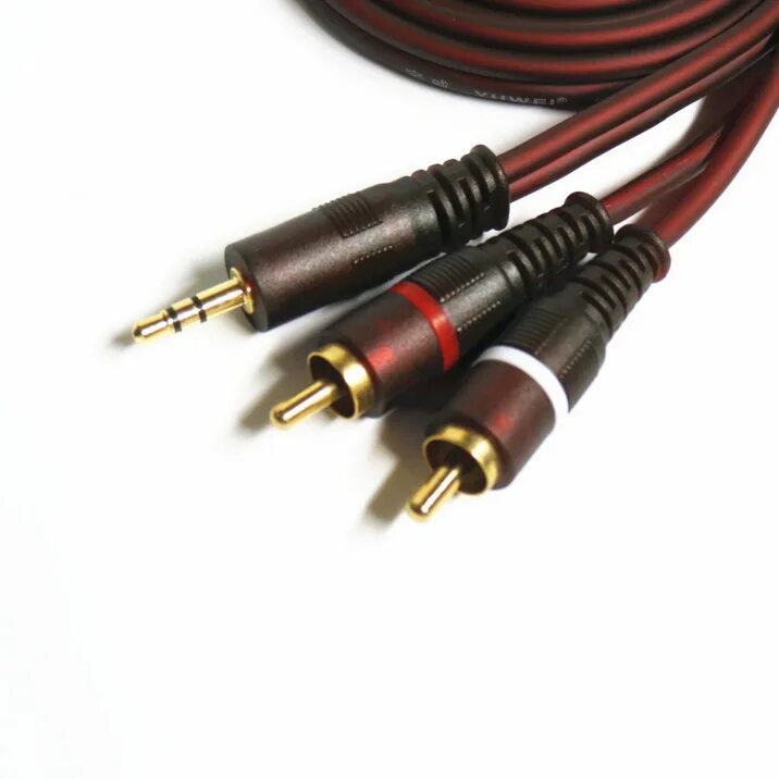 Провода для подключения 5 1 Аудио кабель 3.5 Jack - 2 RCA 1.5 m