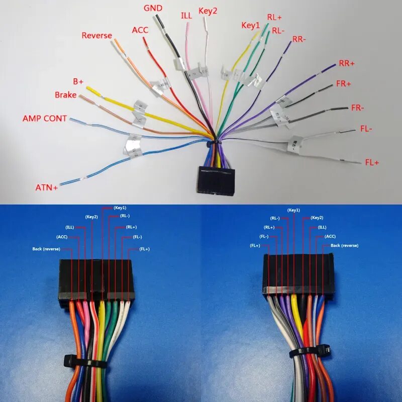 Провода для подключения автомагнитолы Приложение color магнитолы ts7: найдено 89 картинок