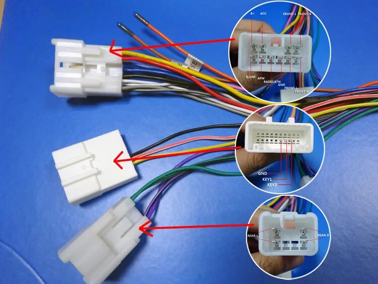 Провода для подключения магнитолы тойота Магнитола Winca S 100 дружим с мультирулем - Toyota Verso, 1,8 л, 2011 года элек