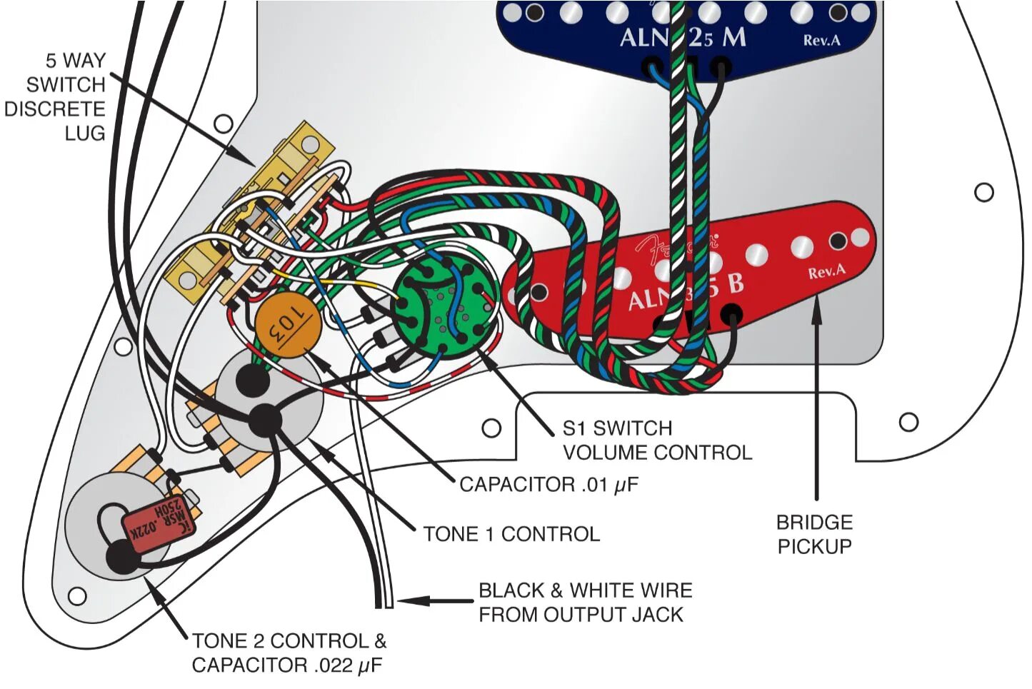 Провода для распайки темброблока Fender S1 Switch Wiring Diagram Fender Deluxe P B Wiring Diagram Wiring Diagram 