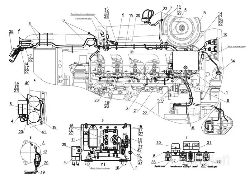 Проводка 1221 схема Электрооборудование по дизелю МТЗ-1523.4 (Чертеж № 91: список деталей, стоимость