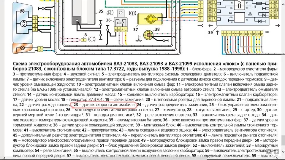 Проводка 2109 инжектор схема Для ответа "что за разъем?" - DRIVE2