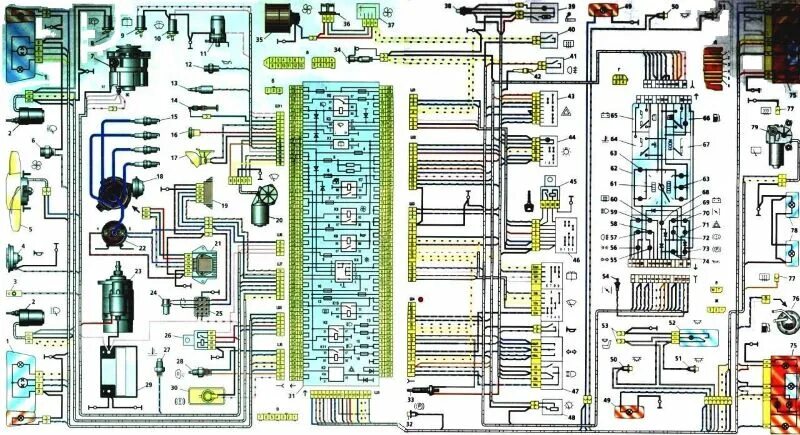 Проводка 21099 схема Проводка ВАЗ 2108, низкая панель, полный к-т, 2108-3724017-30 - купить запчасти 