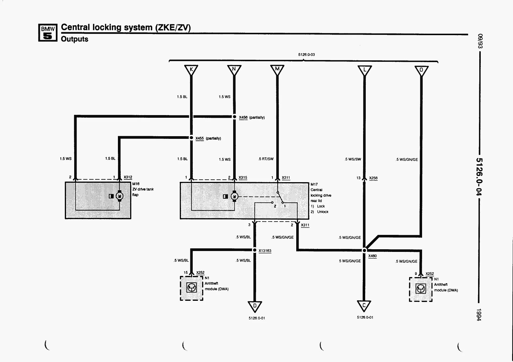 Проводка е34 схемы Electrical troubleshooting manual (5 Series - E34 (518i, 520i, 525td, 525tds, in