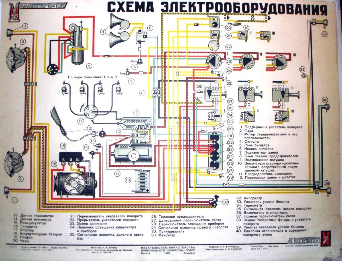 Проводка газ 3307 схема цветная Нет искры. Автоклуб "М-20 Победа"