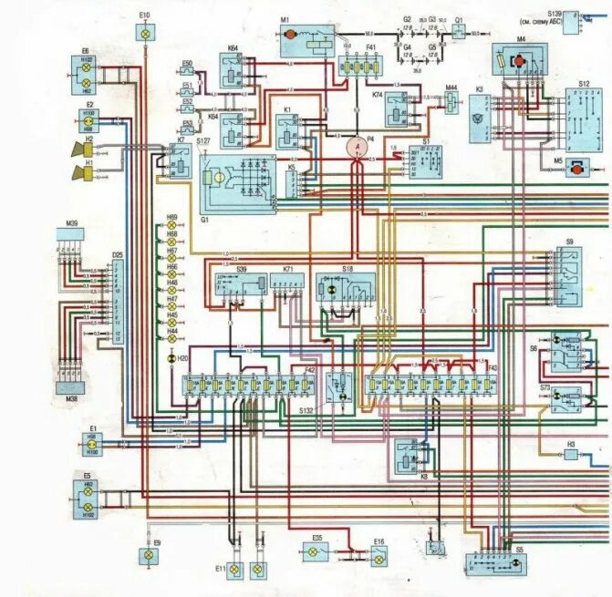 Проводка газ 3307 схема цветная Где находится реле генератора газ 3307