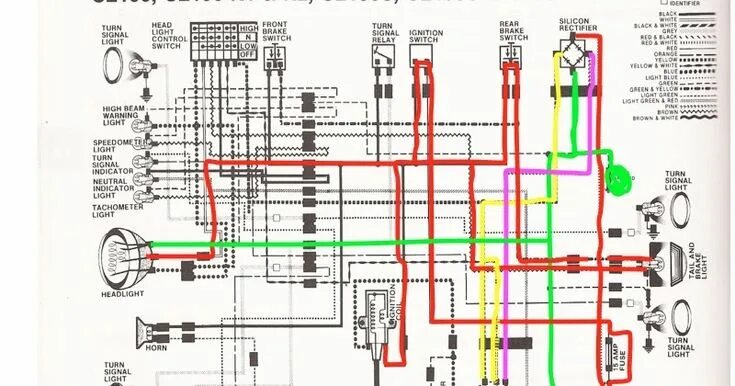 Проводка хонда дио 18 схема Honda Cb360 Wiring Diagram Wiring Diagram Third Level Cb550 Wiring Diagram Honda