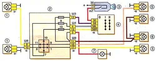 Проводка иж 2126 схема Руководство по ремонту Иж Ода () 1991-2004 г.в. 19.10.1 Фары Parts66.ru