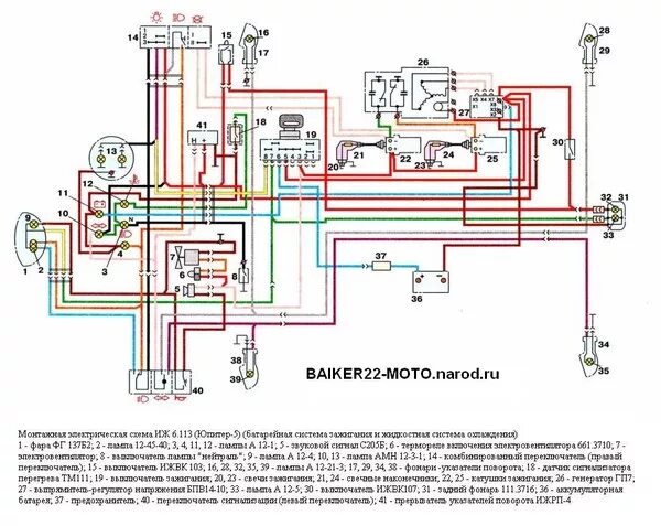 Проводка иж планета 6 вольт схема Ответы Mail.ru: Плавиться красный провод в замке зажигания идущий под сидение. Ч