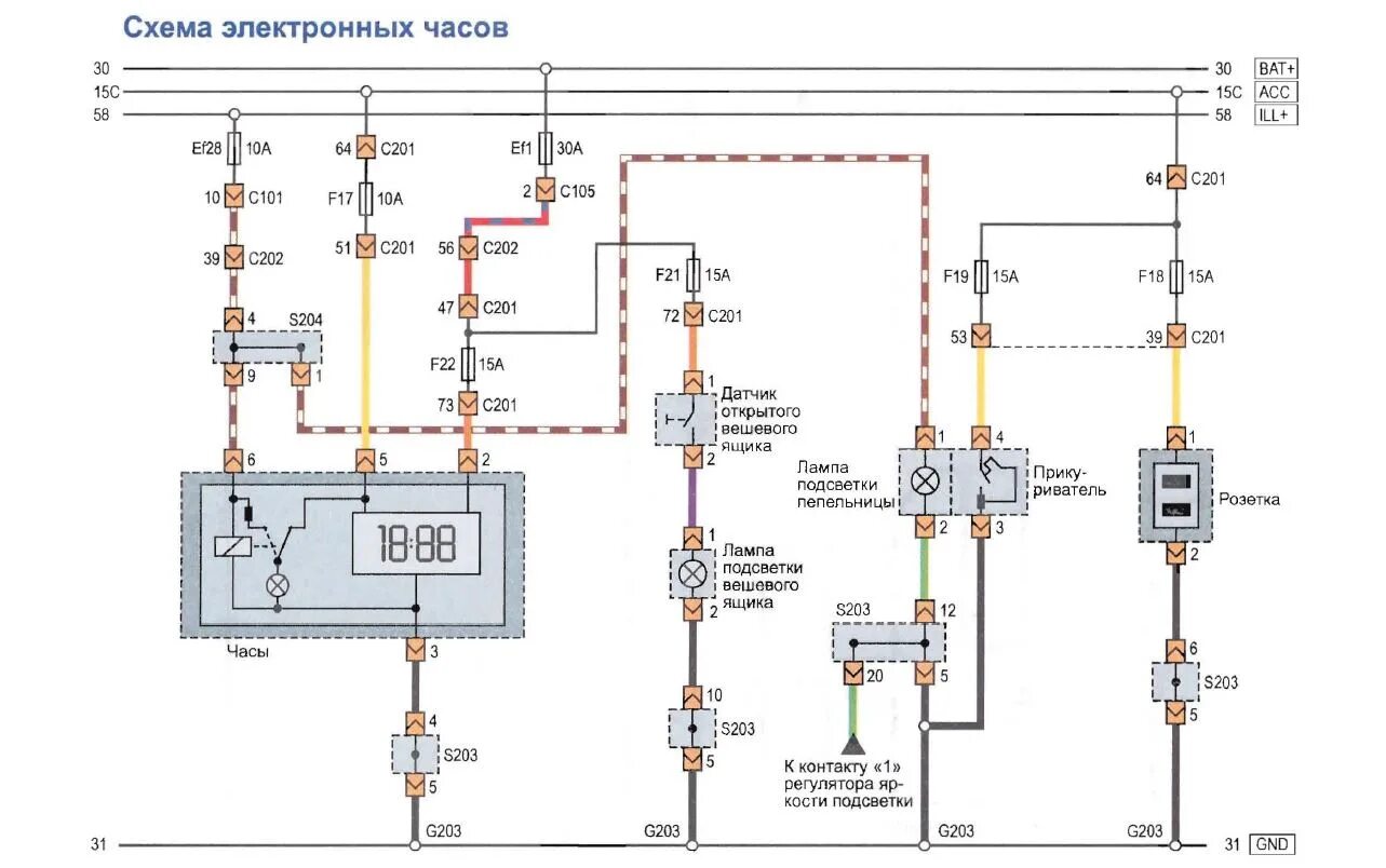 Проводка лачетти схема Замена родных глючных часов Lacetti на часы/термометр/вольтметр - Chevrolet Lace