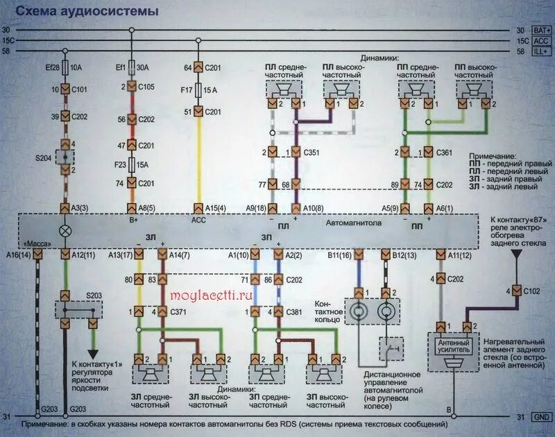 Проводка лачетти схема Шевроле лачетти схема датчика скорости LkbAuto.ru