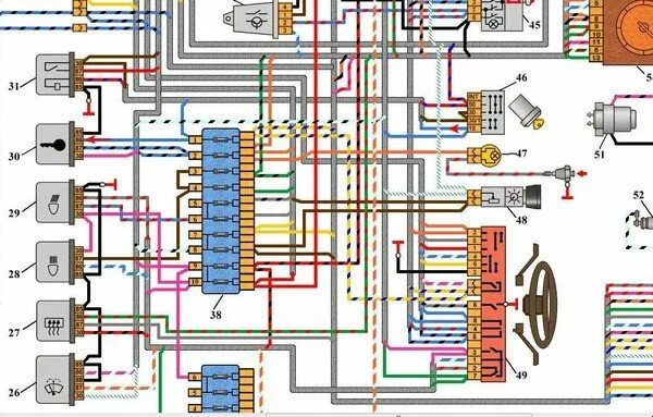 Проводка нива 21213 инжектор схема Схема нива 21213 инжектор электропроводки