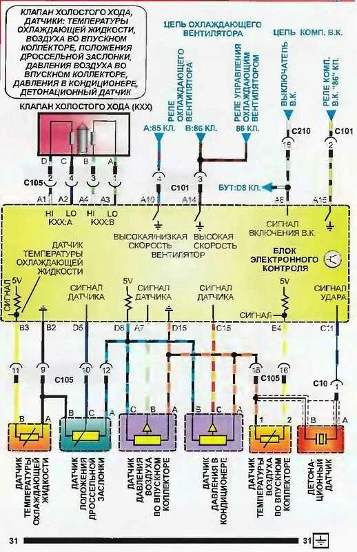 Проводка шевроле ланос 1.5 схема Схема ланос