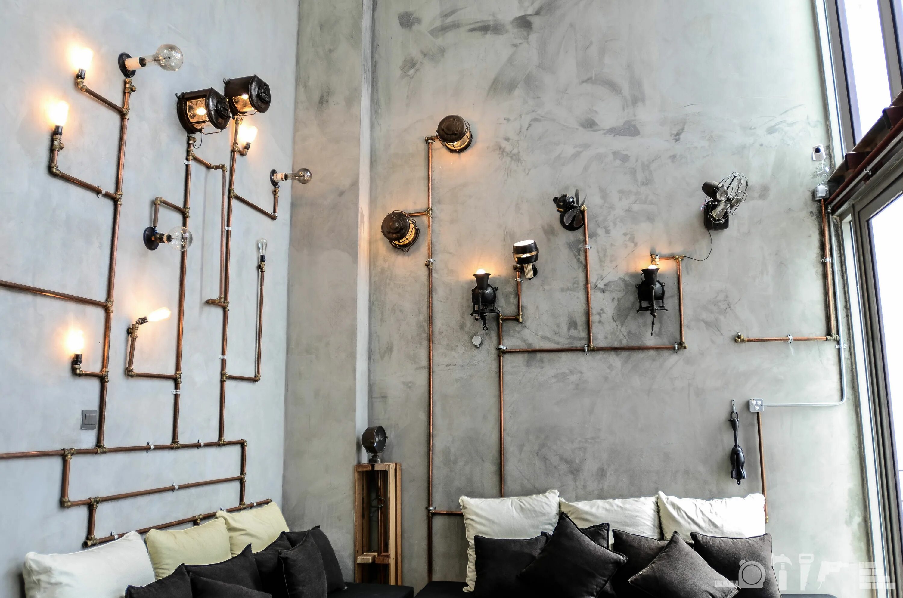 Проводка стиль лофт открытая The Engine Room, Bangsar South Loft design, Inspired living, House design