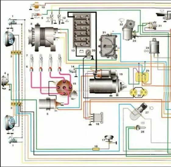 Проводка уаз головастик схема СХЕМЫ ЭЛЕКТРОПРОВОДКИ автомобилей УАЗ-469 и 469б старого и нового образца: элект