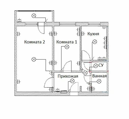 Проводка в хрущевке схема 2 комнатной квартиры Картинки по запросу электросхема двухкомнатной квартиры Электрика, Квартира, Эле