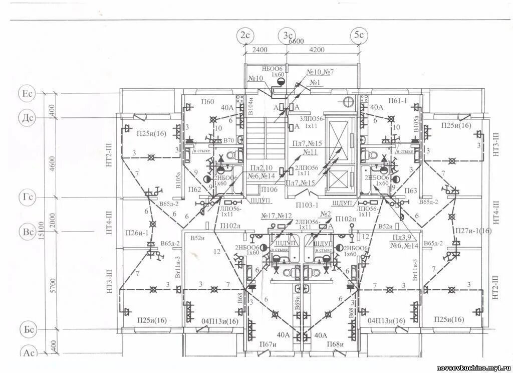 Проводка в панельном доме схема Схема электропроводки в панельном доме