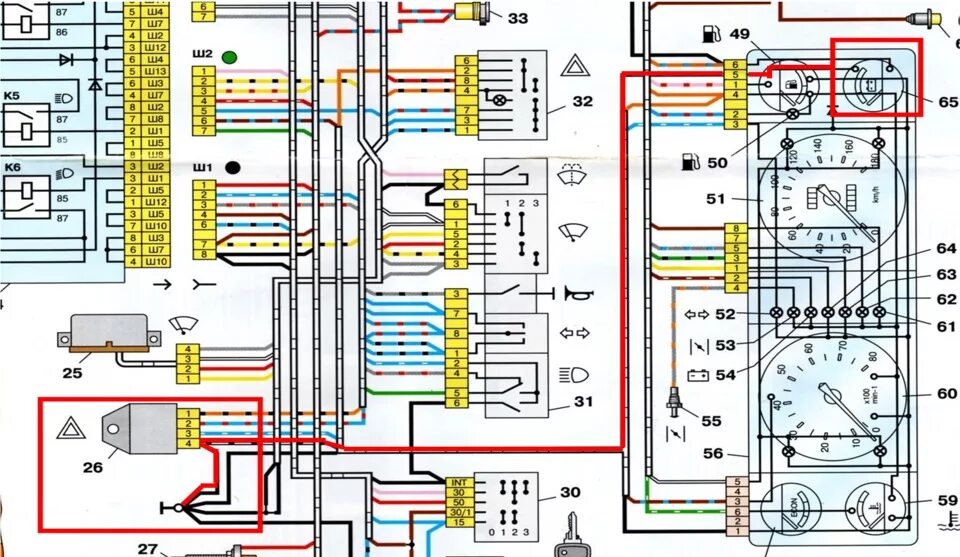 Проводка ваз 2107 инжектор схема подключения Успокоение стрелок уровня топлива, вольтметра. - Lada 2107, 1,5 л, 1993 года тюн