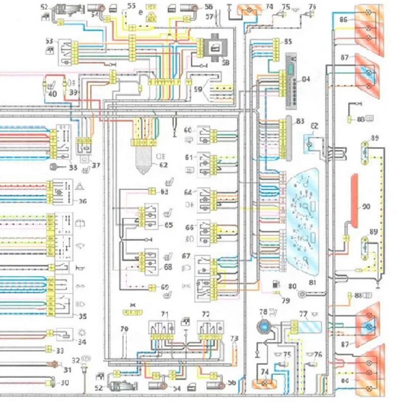 Проводка ваз 2115 схема с описанием Схема электропроводки ваз 2115 8 клапанов 58 фото - KubZap.ru