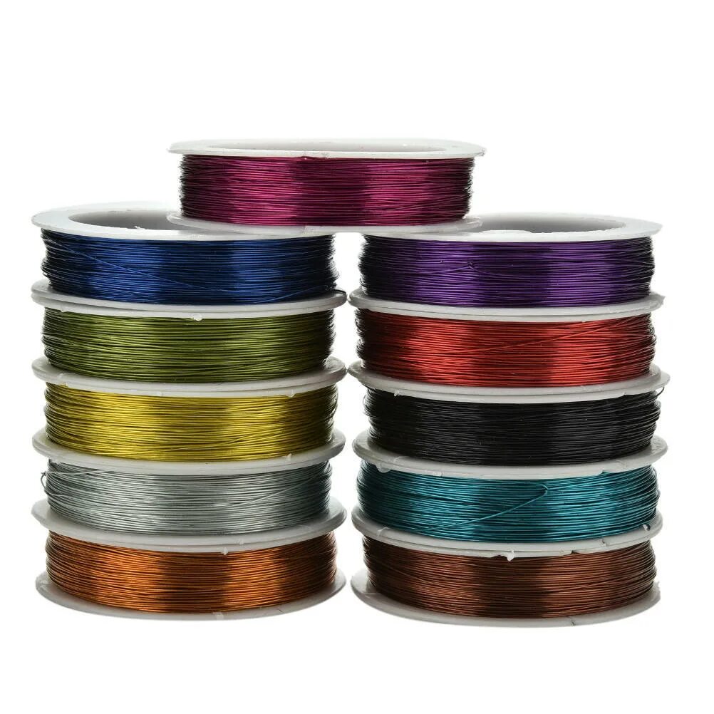 Проволока для декора торта 40m Iron Craft Wire 0.5mm Spool Soft DIY String Jewelry Craft Metal Wire купить 