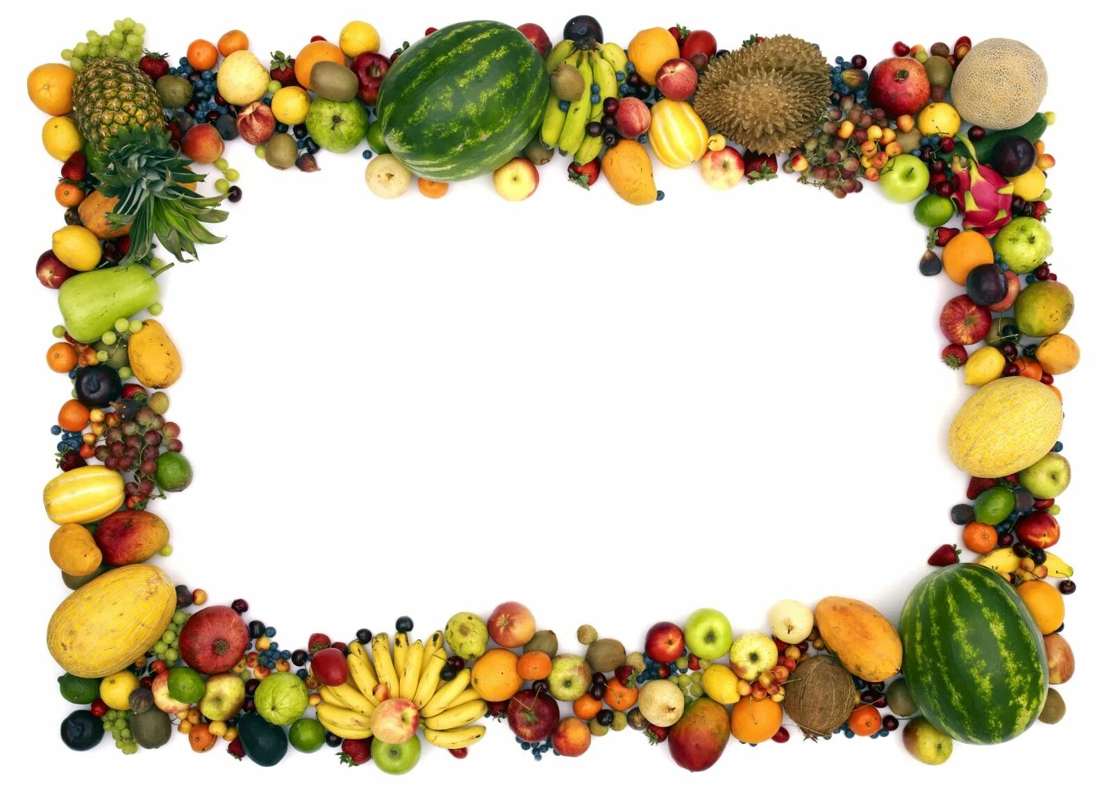 Прозрачная рамка для фото овощи Clipart of the fruits border free image download