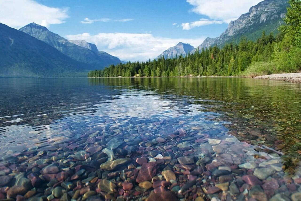 Прозрачная вода байкала фото lake mcdonald mt - Google Search Lake mcdonald, Pebble shore lake, Glacier natio