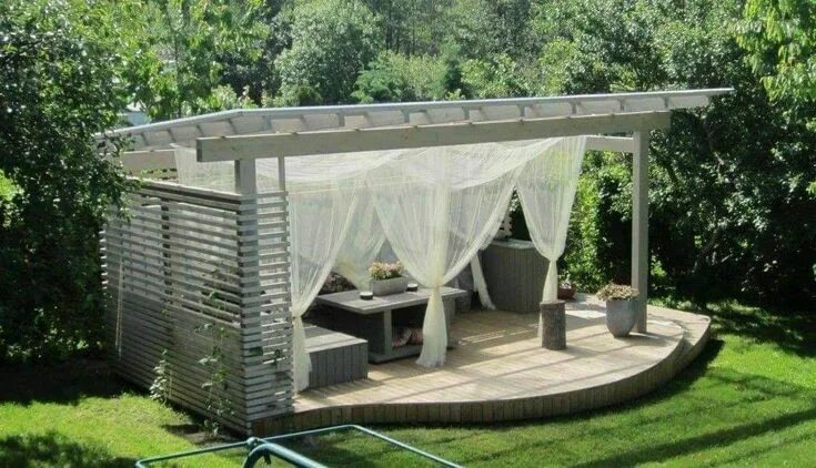 Прозрачные беседки фото 47 top idées de pergolas en tendance pour embellir votre terrasse Backyard patio