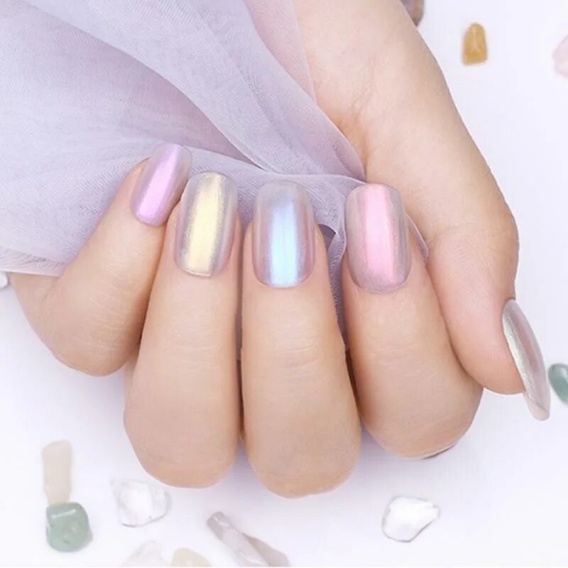 Прозрачные цвета маникюра Girls DIY Art Nail Transparent Glimmer Shiny Nail Polish купить недорого - выгод